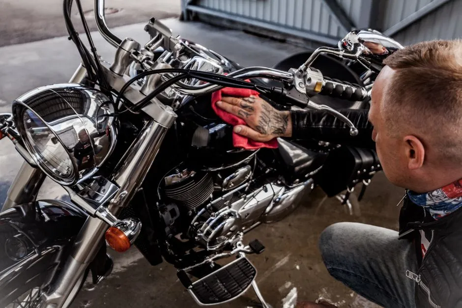 how to clean a motorcycle at home